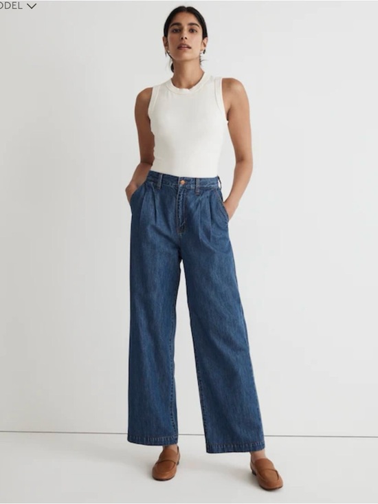 Madewell Denim - Madewell Harlow Wide-Leg Jeans Size 27